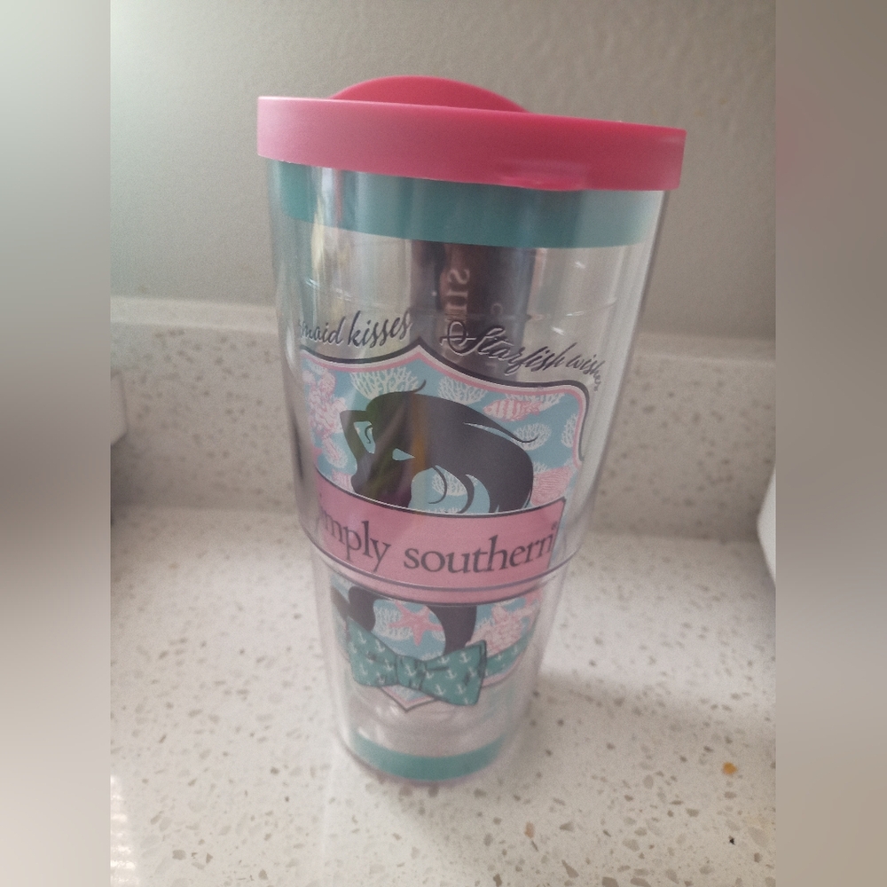 Tervis Simply Southern Tumbler with Pink and Teal Accents